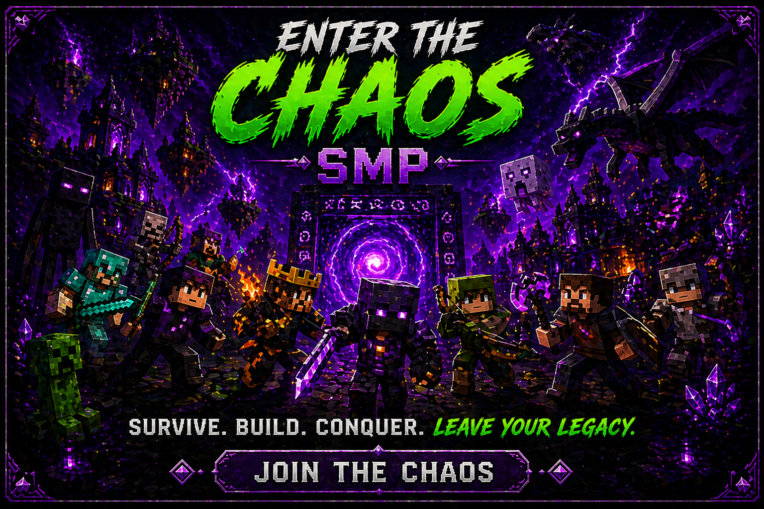 Enter The Chaos SMP join banner