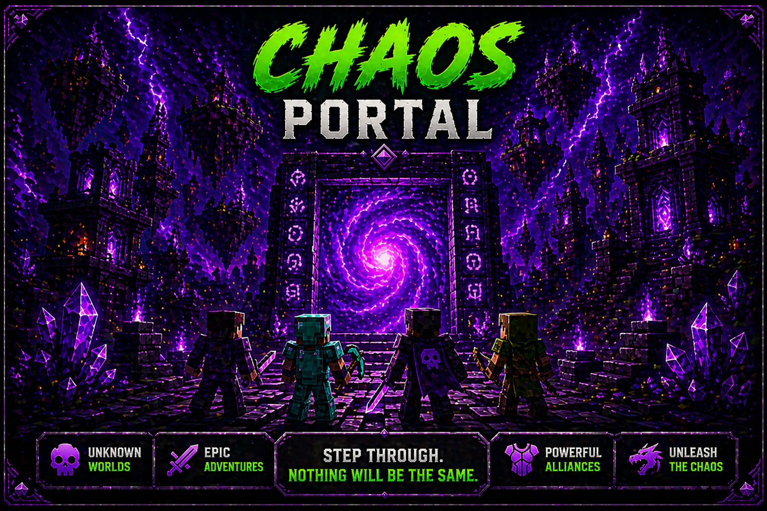 Enter The Chaos SMP portal artwork